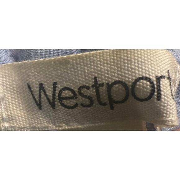 Westport Blue Pinstripe Tunic Dress, Lace Details, Plus Size 14 - Picture 7 of 8